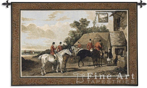 English Hunting Scenes Returing Home from the Hunt Wall Tapestry