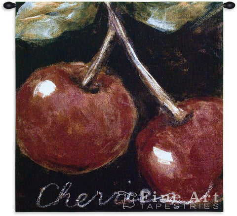 Ripe Cherries Wall Tapestry