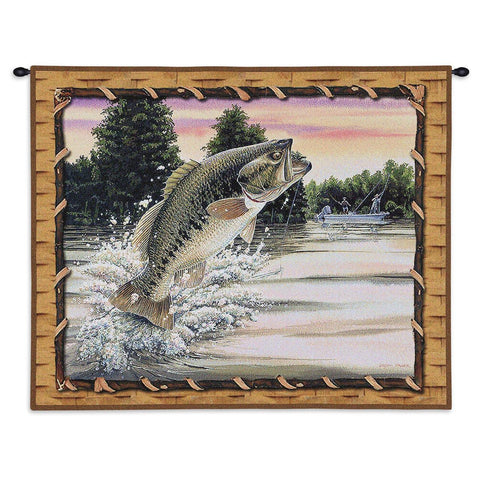 Bass Attack Wall Tapestry With Rod