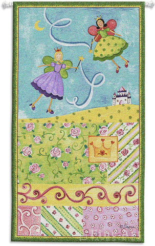 Patchwork Fairy I Wall Tapestry