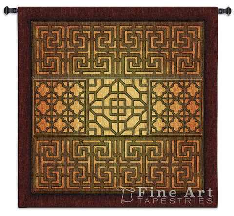 Eastern Lattice Wall Tapestry