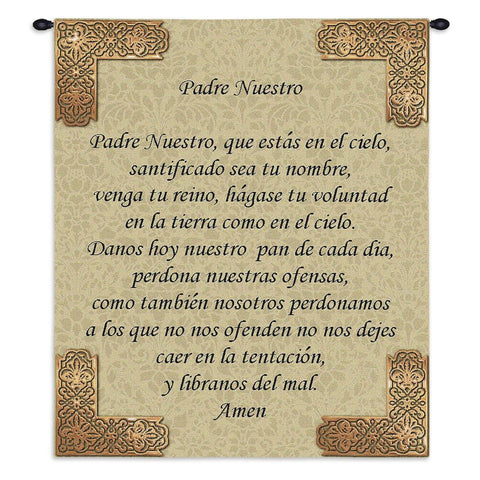 Lords Prayer Span Wall Tapestry With Rod
