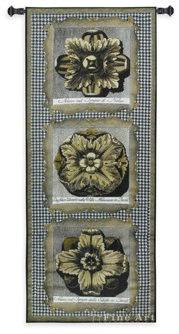 Haute Gold Medallion Tri Wall Tapestry