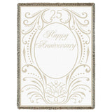 Anniversary Scroll 25 Years Blanket