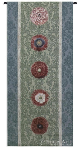 Floating Botanls Green Wall Tapestry
