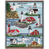 Lighthouses of Maine Blanket