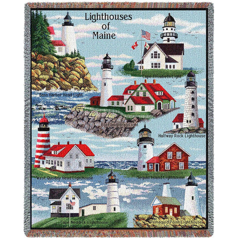 Lighthouses of Maine Blanket