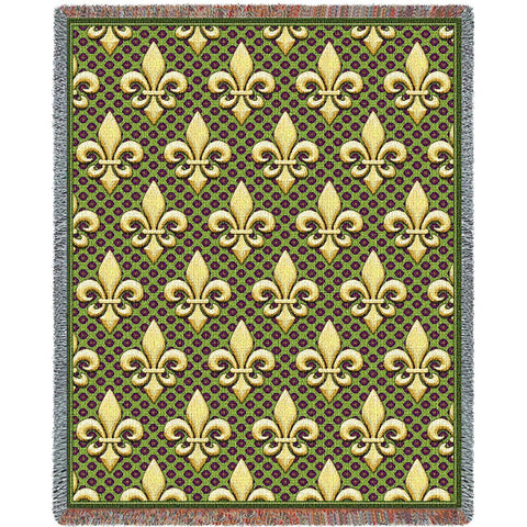 Fleur De Lis Tapestry Blanket