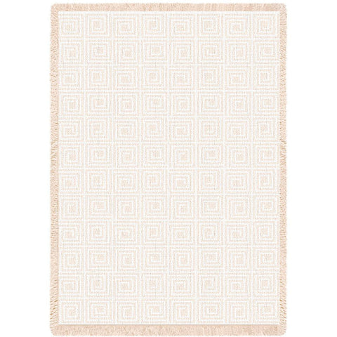 Maze Natural Small Blanket