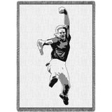 Fast Pitch Silhouette Blanket