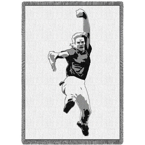 Fast Pitch Silhouette Blanket