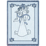 New Angel and Baby Blue Small Blanket