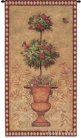Rose Topiary I Wall Tapestry