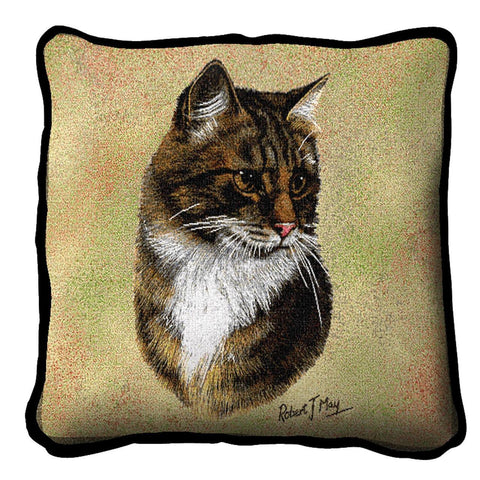 Brown Tabby Pillow Cover