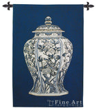 Oriental Blue I Small Wall Tapestry