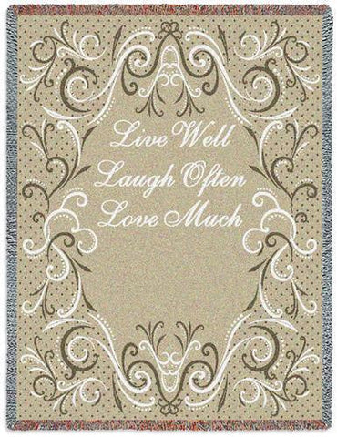 Life Scroll Toffee Blanket