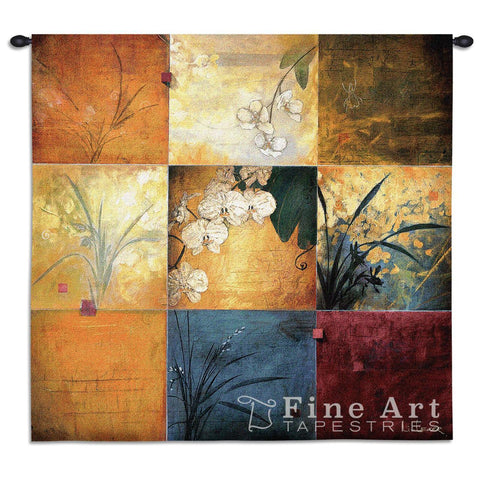 Orchid Nine Patch Small Wall Tapestry