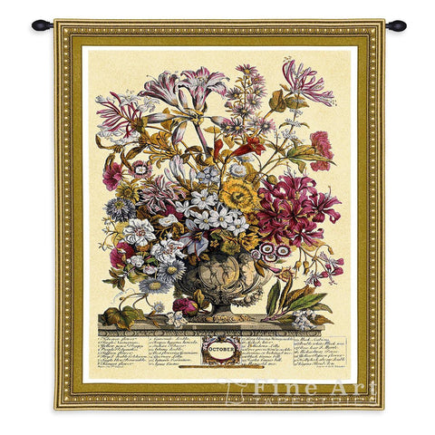 October Botanical Wall Tapestry