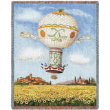 Flight Over Sunflowers Blanket