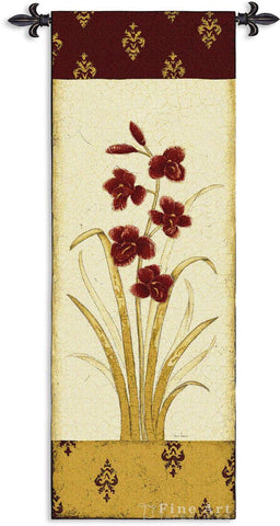 Kimono Orchid Crim I Wall Tapestry