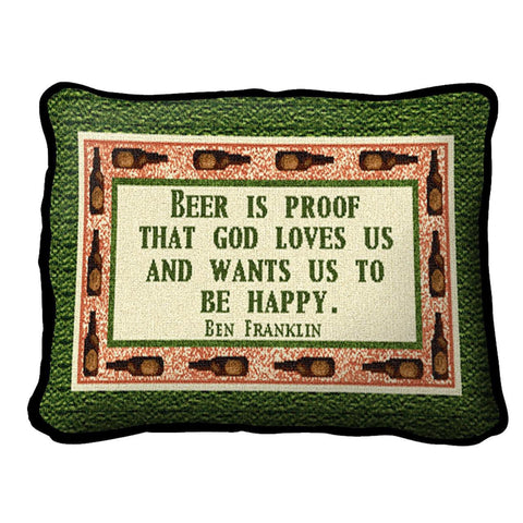 Beer Is Proof Pillow