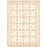 Double Wedding Ring Natural Blanket