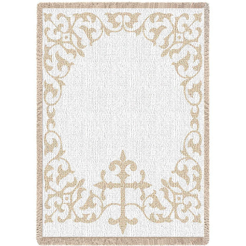 Baby Cross with No Scripture Mini Blanket