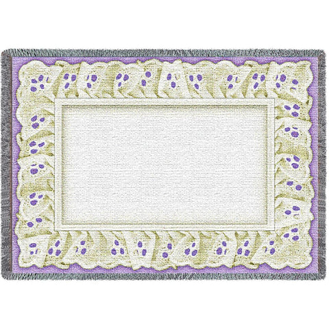 Eyelet Lavender Mini Blanket