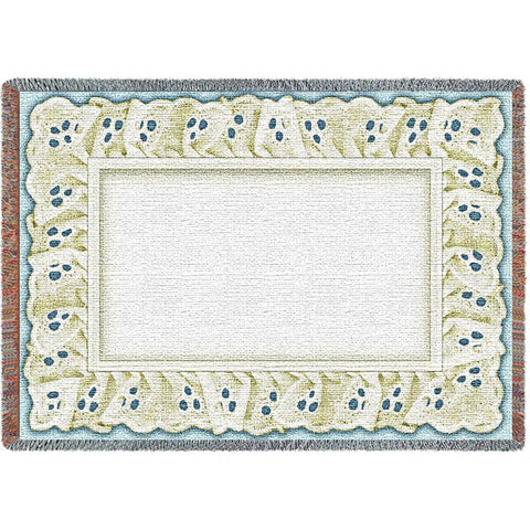 Eyelet Sky Mini Blanket