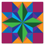 Six Square Design 1 Metal Sign