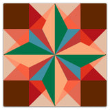 Six Square Design 2 UV Coated Metal Sign