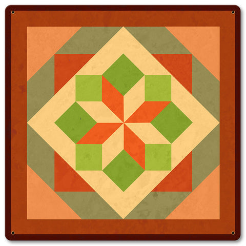 Morning Star Design 3 Metal Sign