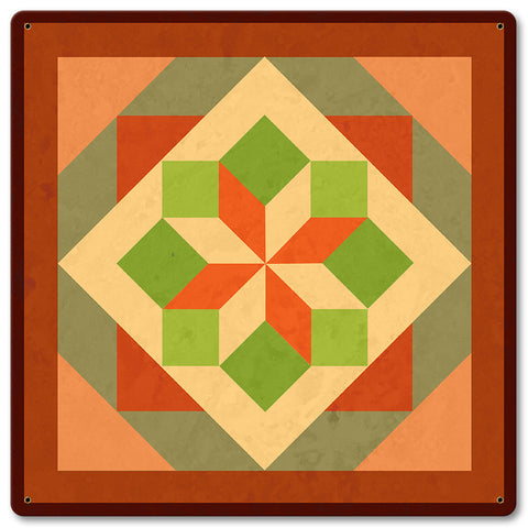 Morning Star Design 3 Metal Sign