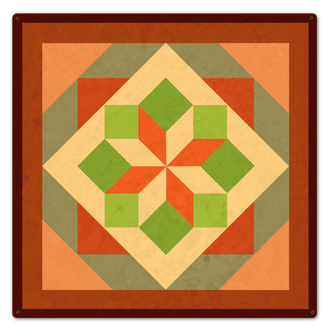 Morning Star Design 3 Metal Sign