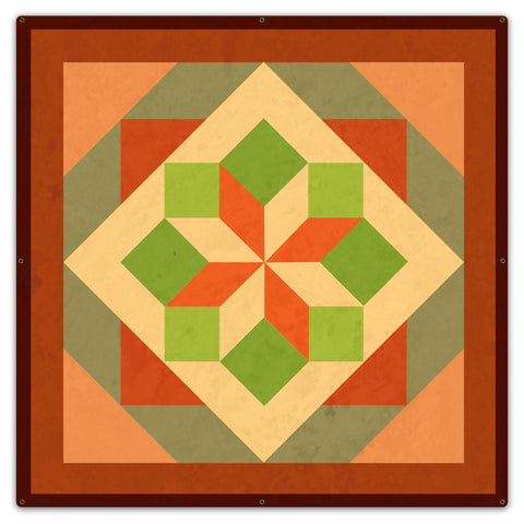 Morning Star Design 3 Metal Sign