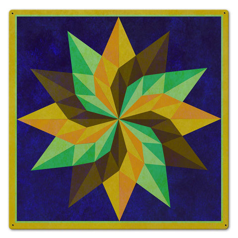 Starburst Design 2 Metal Sign