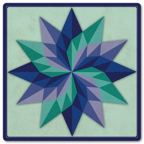 Starburst Design 3 Metal Sign