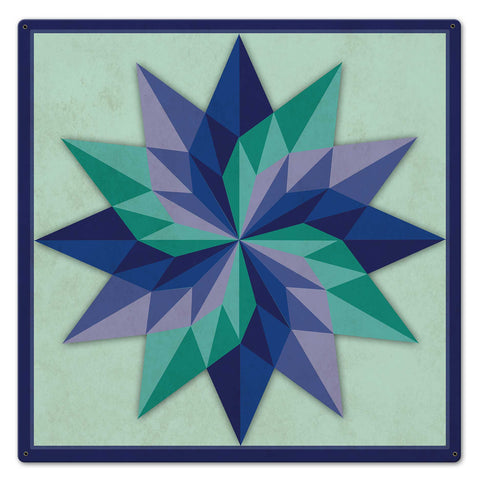Starburst Design 3 Metal Sign