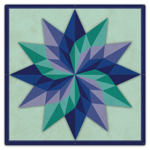 Starburst Design 3 Metal Sign