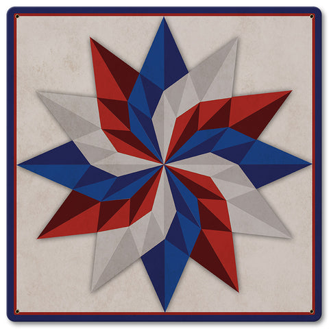 Starburst Design 4 Metal Sign