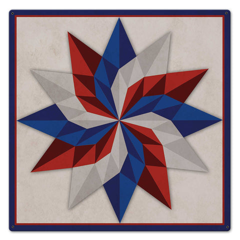 Starburst Design 4 Metal Sign