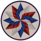 Starburst Design 4 Metal Sign