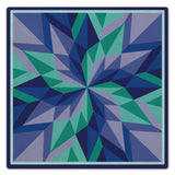 Starburst Blue Metal Sign