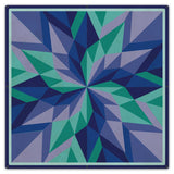 Starburst Blue Metal Sign