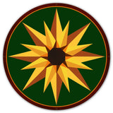 Sunflower Green Metal Sign