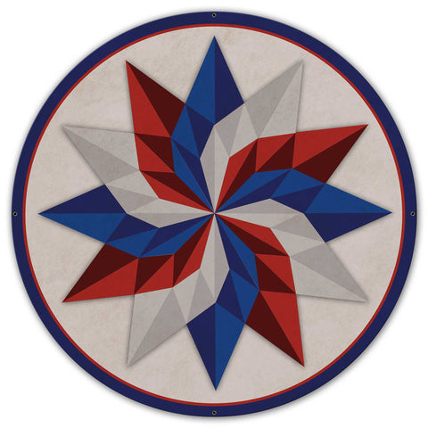 Starburst Design 4 UV Metal Sign