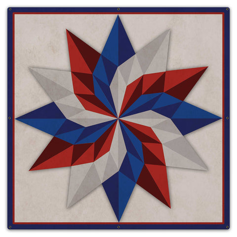 Starburst Design 4 UV Metal Sign