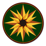 Sunflower Green Metal Sign