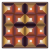 Log Cabin Quilt 2 Metal Sign