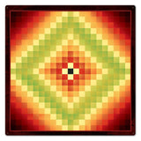 Around The World Pattern Metal Sign